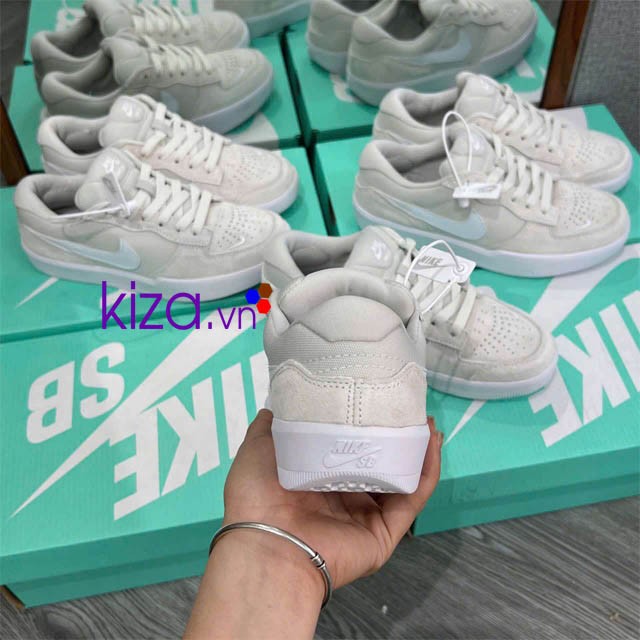 Giày nike SB 58 màu trắng xám