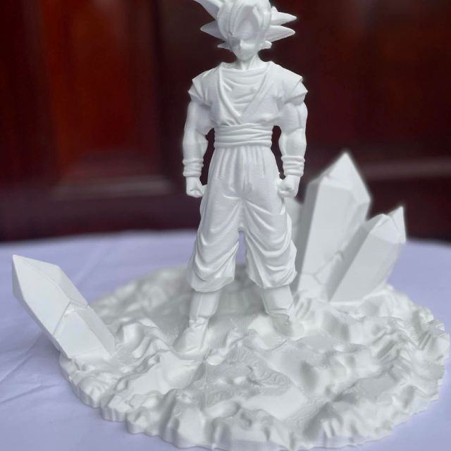 mô hình songoku deocr, trưng bày