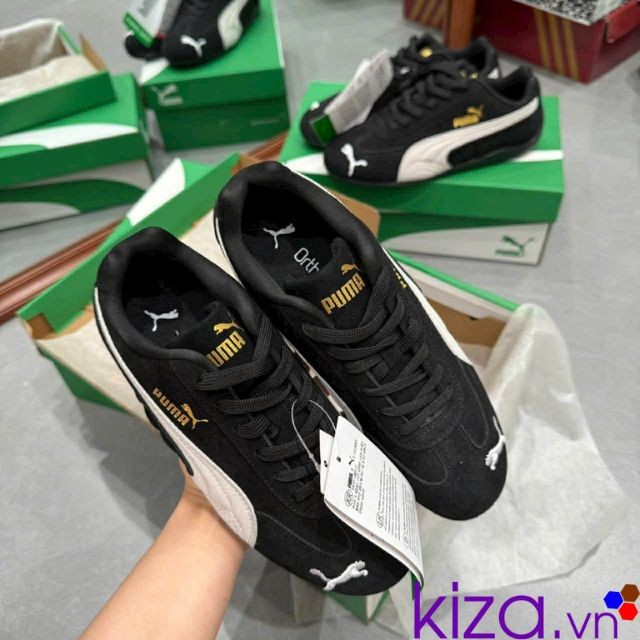 Giày Puma Speedcat màu đen trắng - black white