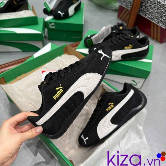 Giày thể thao nữ Puma Speedcat màu đen trắng - black white