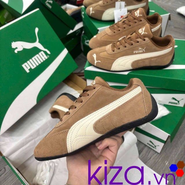 Giày Puma nữ speedcat màu nâu