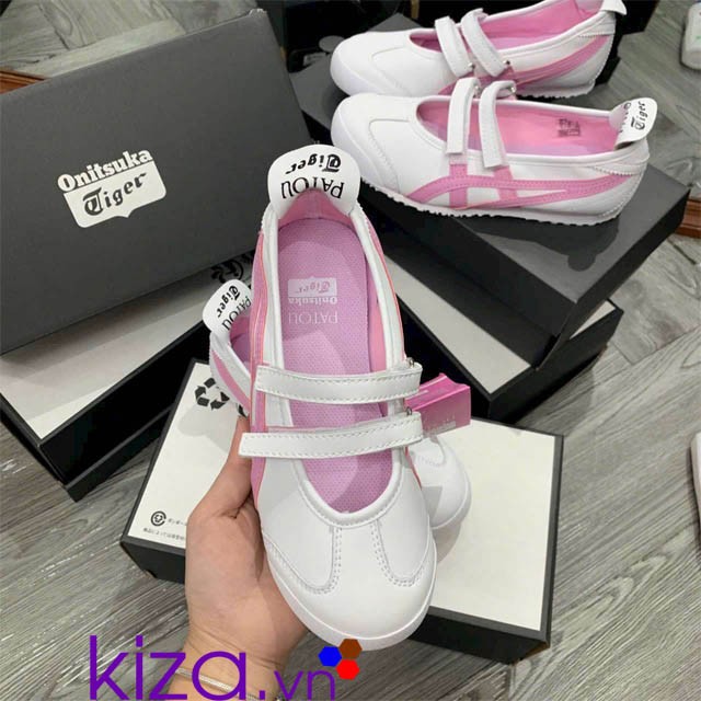 Giày lười nữ màu hồng