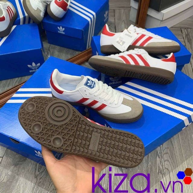 Giày Adidas Samba OG màu trắng đỏ