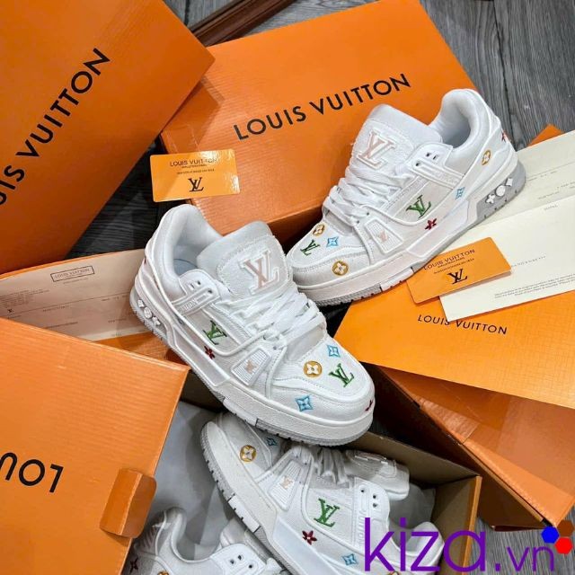 Giày louis vuitton màu trắng nam