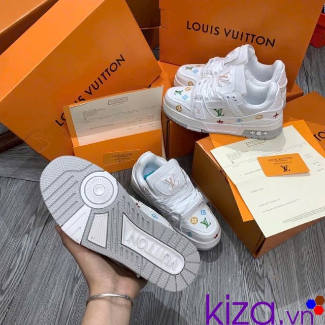 Giày louis vuitton màu trắng nữ