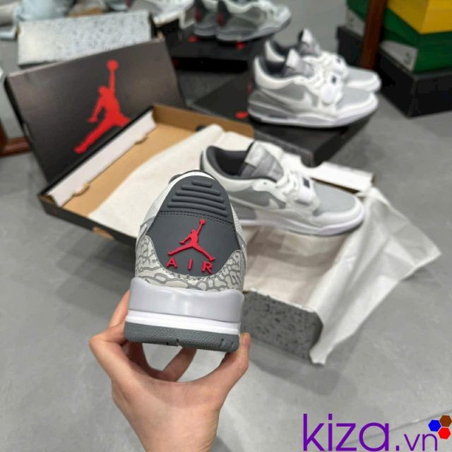 Giày Nike nam  Air Jordan 3 retro trắng xám