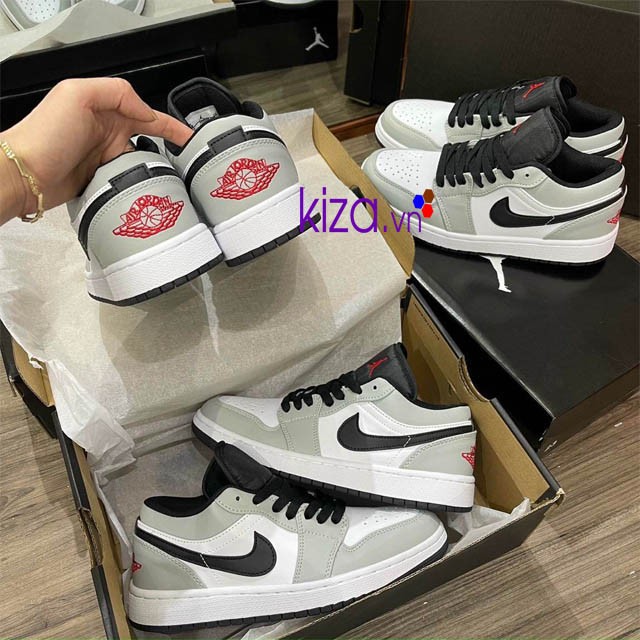 nike jordan trắng xám