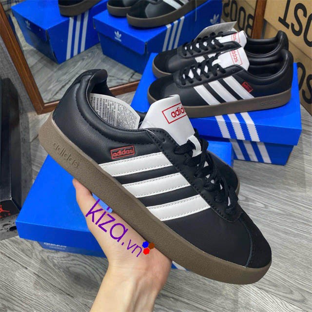 Giày Adidas nữ VL Court màu đen