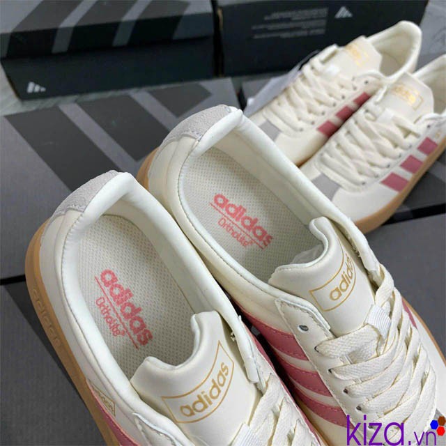 Giày Adidas VL Court màu trắng hồng
