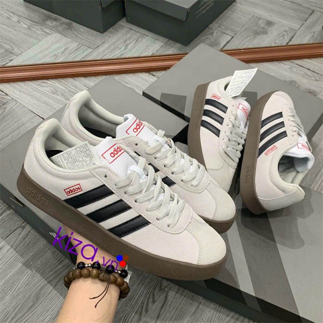 Giày Adidas VL Court màu trắng đỏ