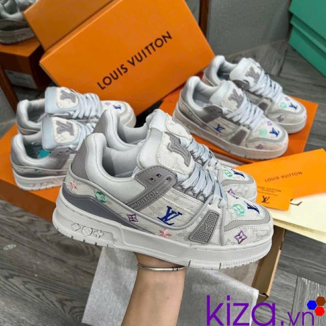 Giày louis vuitton màu xám