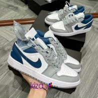Nike jordan thấp cổ màu xanh xám