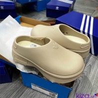 Dép sục adidas adifom stan smith mule màu kem nâu