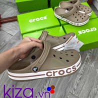 dép sục crocs bayaband màu nâu nam nữ
