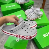 dép sục crocs bayaband màu xám nam nữ