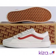 Vans style 36 trắng sọc đỏ