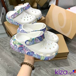 dép crocs đế cao
