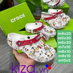 Sục crocs màu trắng