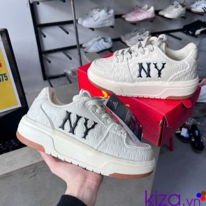 Giày MLB Denim màu trắng đế nâu