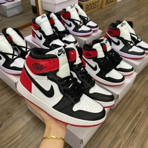 Giày Nike Jordan 1 đen đỏ rep