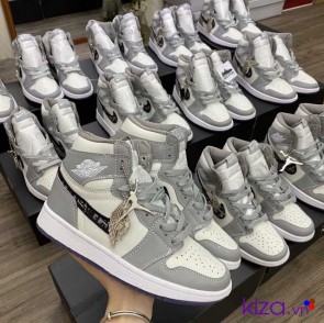 Nike Jordan 1 Dior Xám Trắng Rep 