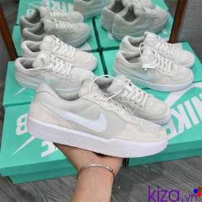 Giày nike nam nữ sb màu trắng sáng