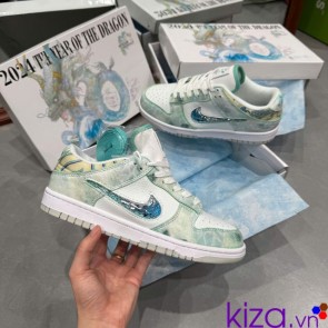 sneaker Nike airforce sb rồng xanh mint