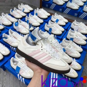 Giày Adidas Samba OG màu trắng sọc hồng
