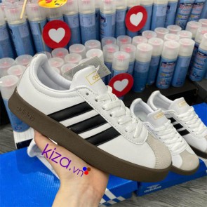 Giày Adidas VL Court màu trắng sọc đen