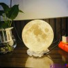 Đèn ngủ cao cấp hình mặt trăng, đèn trang trí in công nghệ 3D bền, đẹp