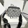 Túi Dior nữ đeo chéo màu xám grey