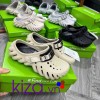 Dép Crocs Echo Clog màu kem đen