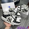 Giày MLB Chunky OF quai dán NY màu đen Replica