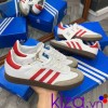 Giày Adidas Samba OG màu trắng sọc đỏ