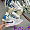 Giày Nike Jordan xám móc xanh than Replica