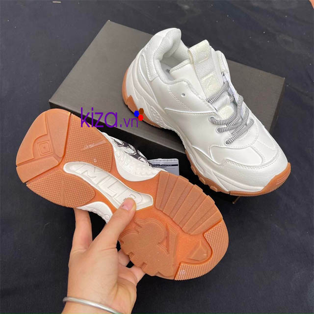 Giày MLB NY trắng đế nau Rep