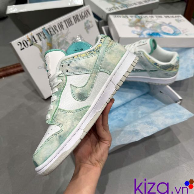 Gi&agrave;y Nike airforce sb rồng xanh mint