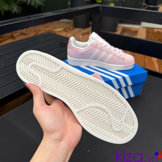 Giày Adidas Superstar mũi sò dior Giày Adidas sò màu hồng