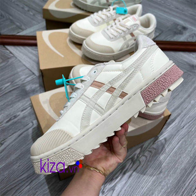 Giày Asics court màu kem hồng Replica