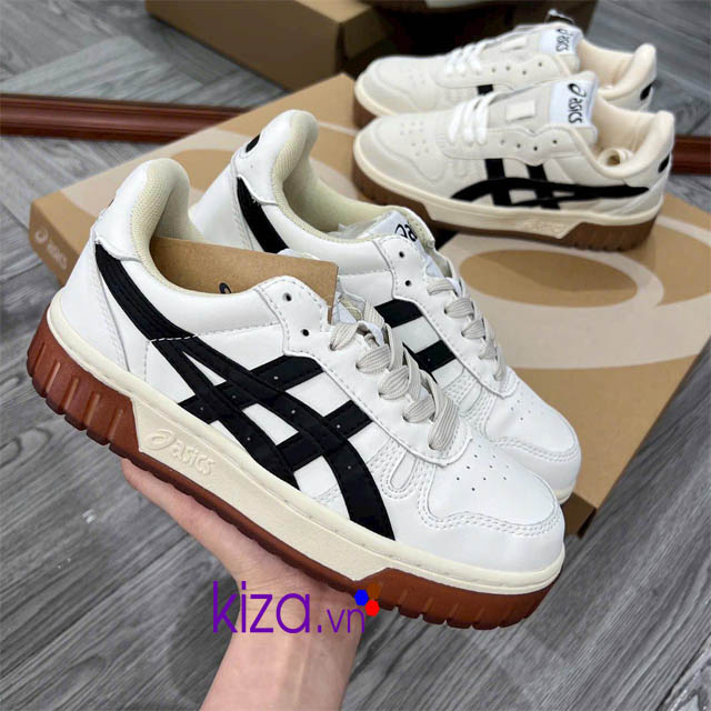 Asics court sọc đen đế nâu super fake