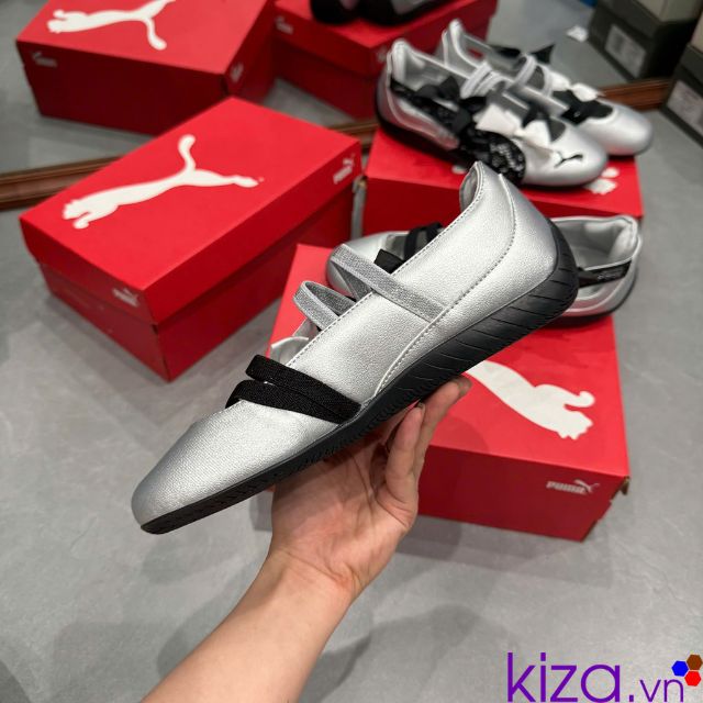 Gi&agrave;y nữ b&uacute;p b&ecirc; Puma m&agrave;u bạc