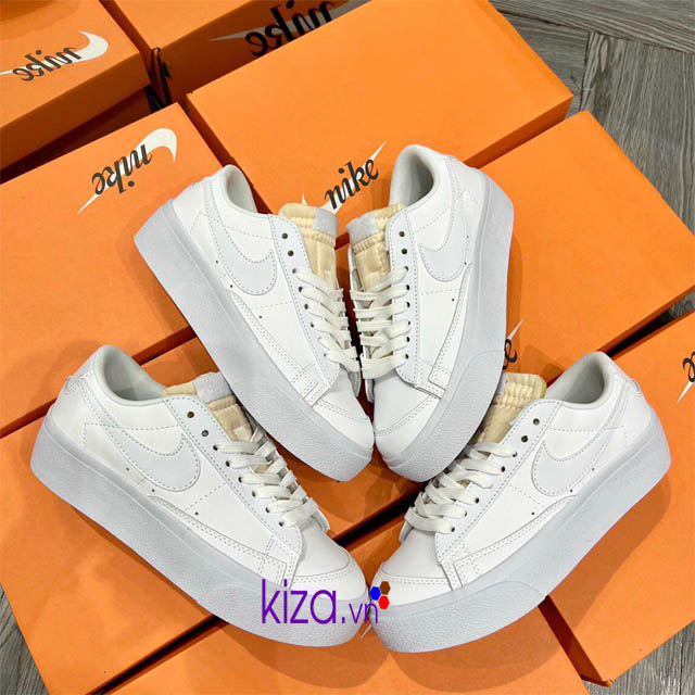 Giày Nike Blazer trắng đế cao replica