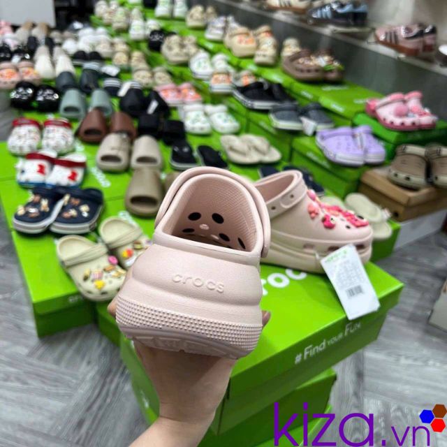 Dép crocs cao 7cm - 7 phân