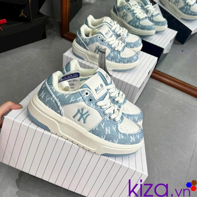 Gi&agrave;y MLB chunky Denim m&agrave;u xanh