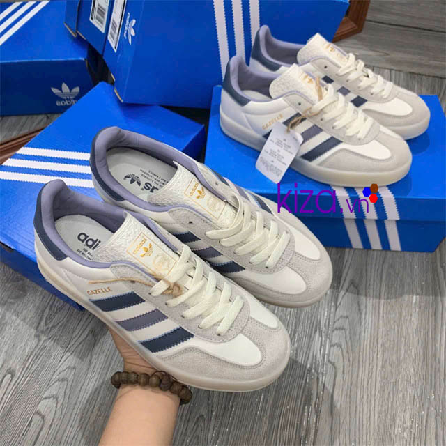 Giày Adidas Samba Gazelle Indoor màu xanh than phối xám