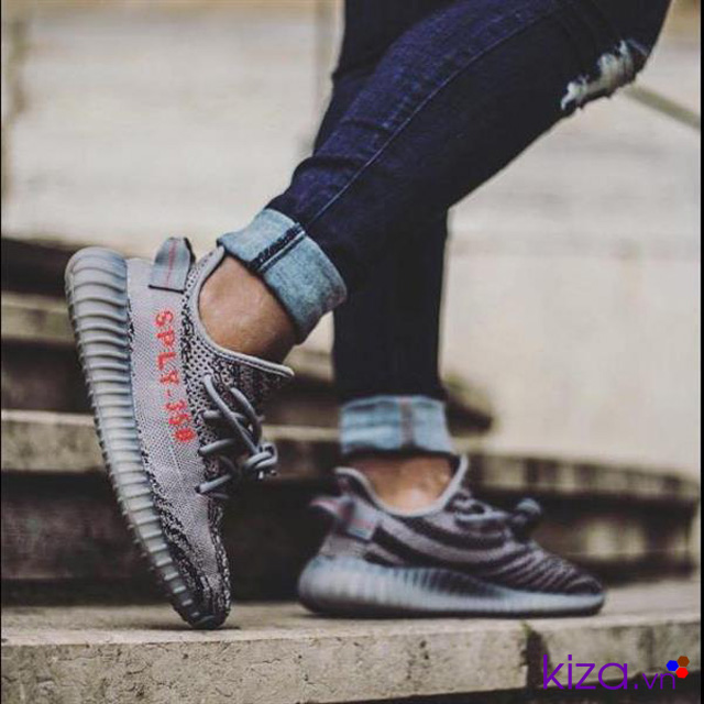 Yeezy 350 v2 xám super fake
