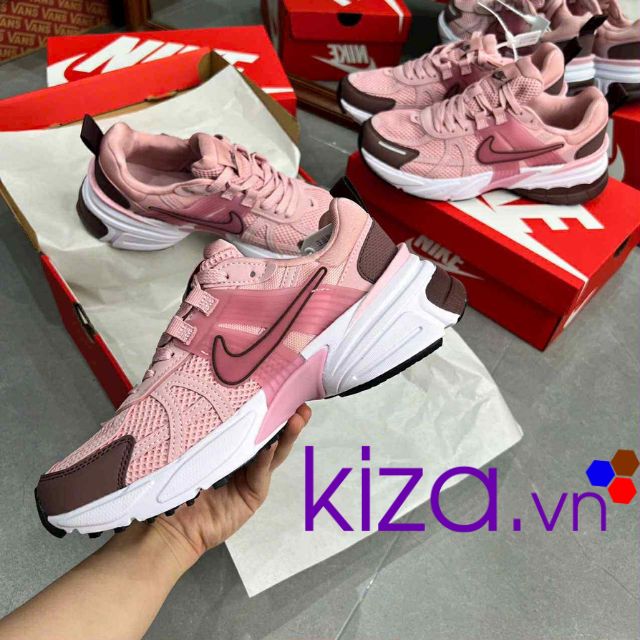 Giày Nike V2k màu hồng Giày Nike nữ màu hồng đỏ