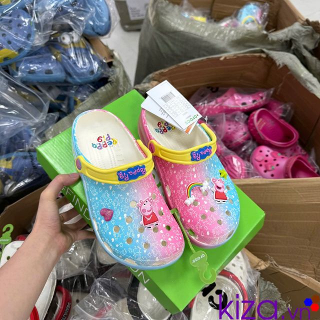 D&eacute;p crocs nữ heo peppa