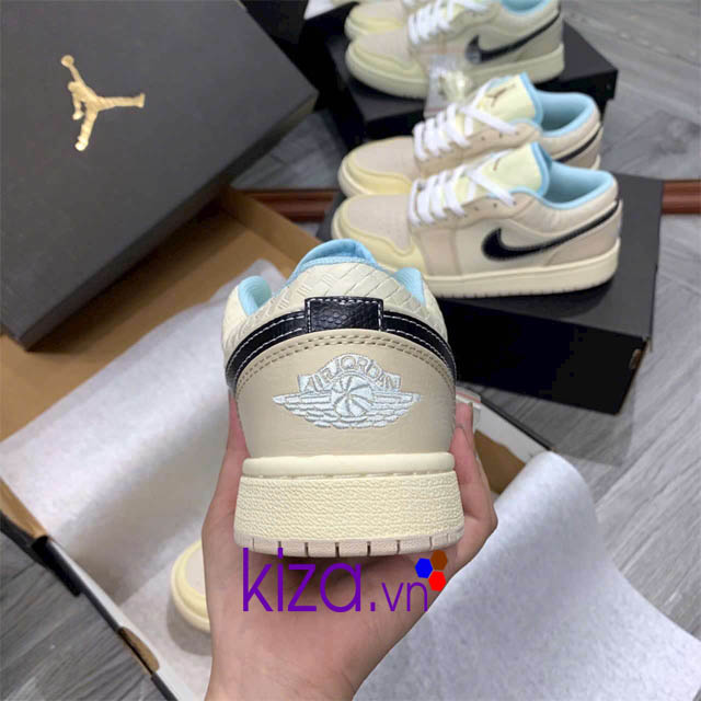 Giày nike jordan nam nữ màu kem sữa