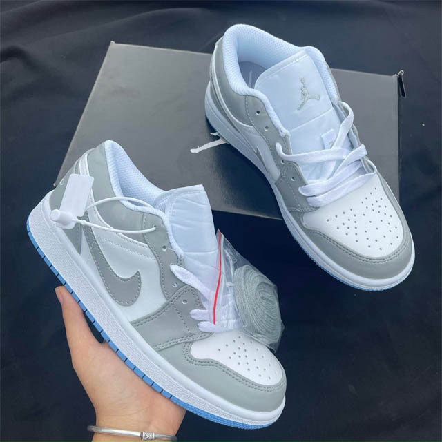 Giày Nike Jordan xám xanh thấp cổ
